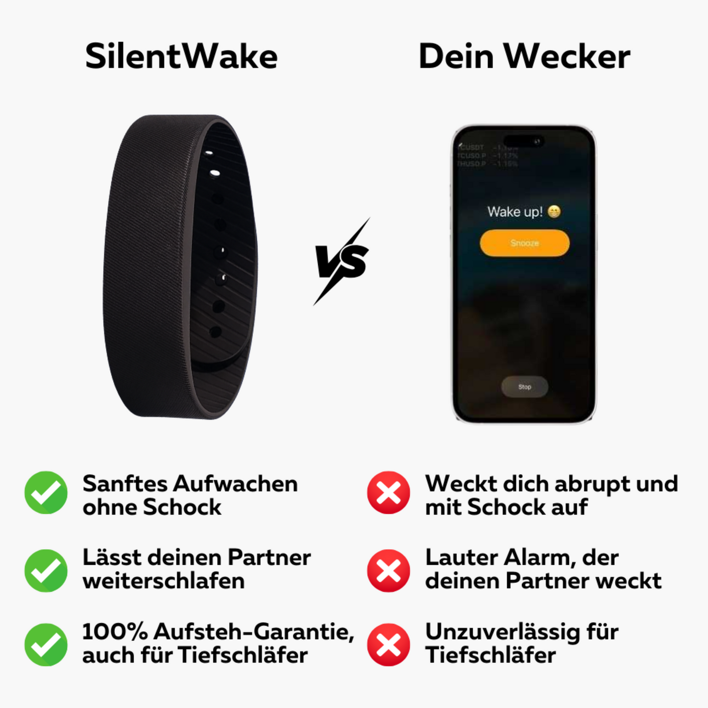 SilentWake Armband